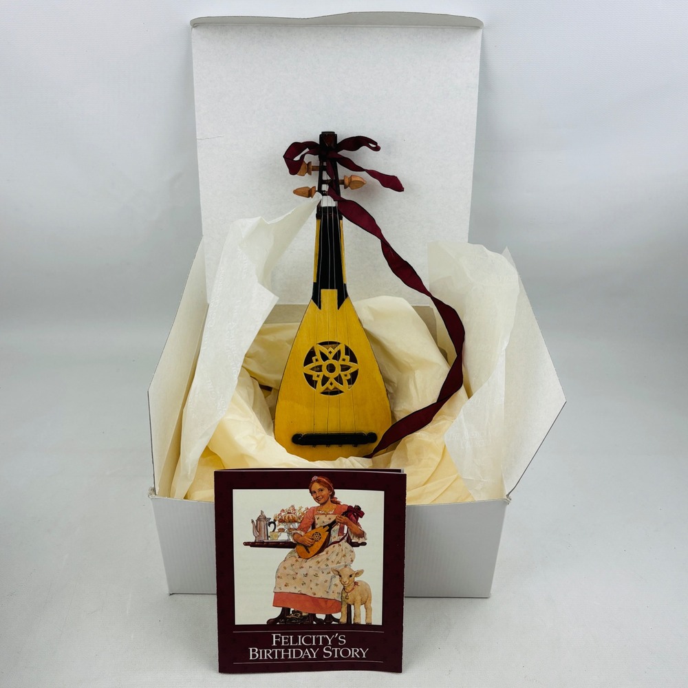 Felicity Merriman Guitar Burgundy Ribbon American Girl First‎ Release Broken Peg